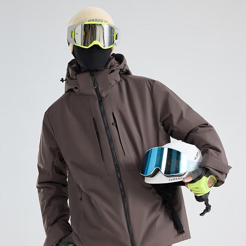 Jenewis Men's Winter Outdoor Hooded Padded Jacket