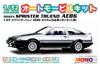Automobile Kit Toyota Sprinter Trueno AE86 Custom Black Black Plastic Model MN03 Platz/MONO 1/32 (White & + Bonnet) Color-coded