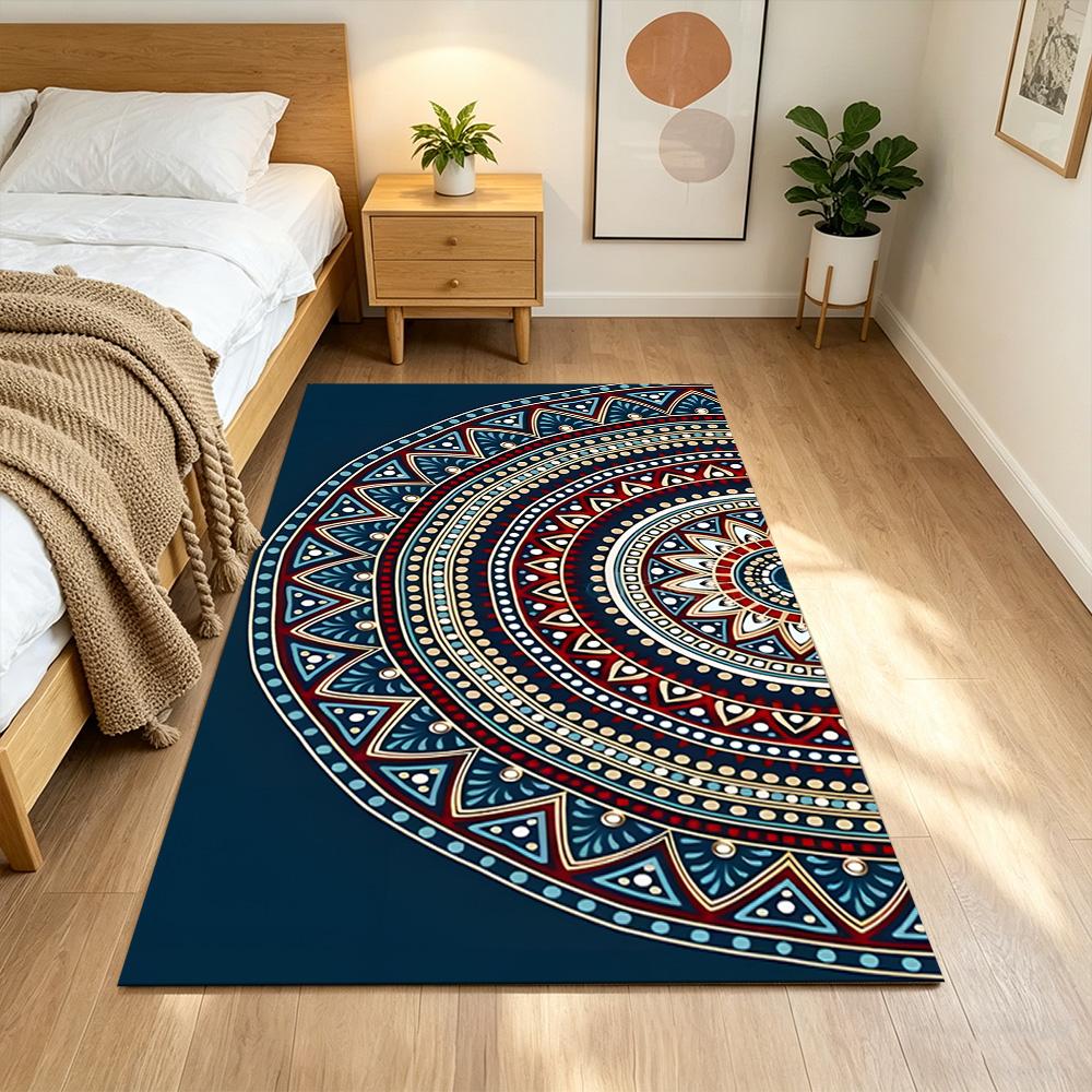 Mystic Tribal Pattern Art Non-Slip Home Carpet Design for Office Decor Living Room Gift