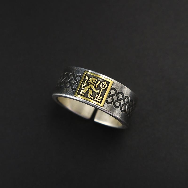 Lion Point Ring Trendy Men's Retro Ins Ring