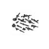 Building Blocks Weapons Accessory Soldier Digital Gift Ninja Sword Mortar Cannon Missile Launcher RPG Toys Mini Brick X006