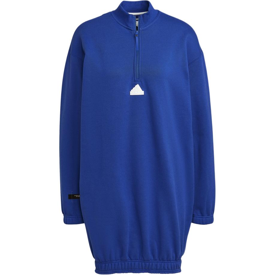 

Adidas Half-Zip Sweater Dress Semi Lucid Blue Women s Lifestyle Dress HM2894 XXS
