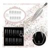 Nail Tips Transparent False Nails 500PCS Clear Long Square Full Coverage False Nails Clear Markless Manicure DIY Nails Commercial Use Nail Artist