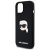 Karl Lagerfeld Klhmp15Sskhpplk Iphone 15 6.1 Czarny/Black Hardcase Silicone Karl Head Print Magsafe