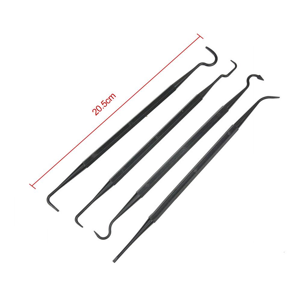 4Pcs/set Multipurpose Car Detailing Cleaning Tool Nylon Picks Pick Double-headed Hook Car Clean Accessories Auto Detailing Tools