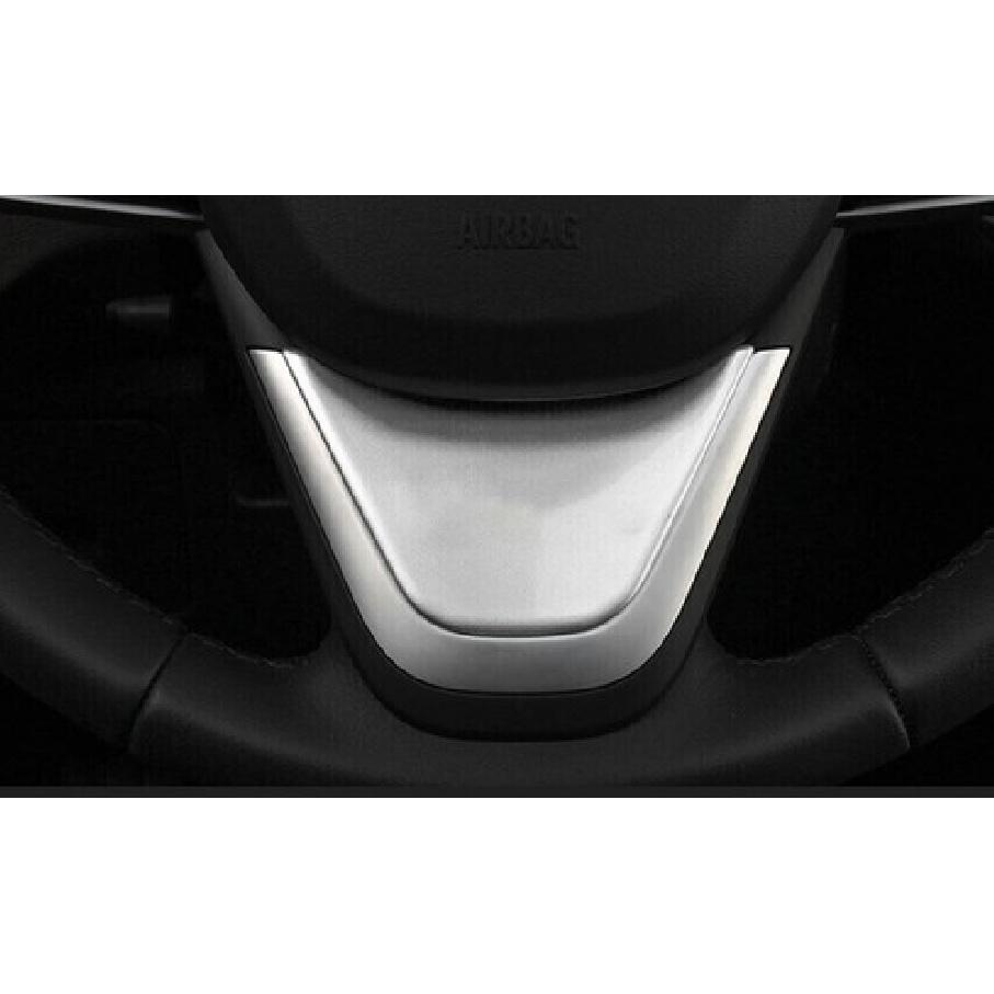 Fit For BMW X1 F48 2016-2021 Matte Silver Inner Steering Wheel U-Type Panel Trim