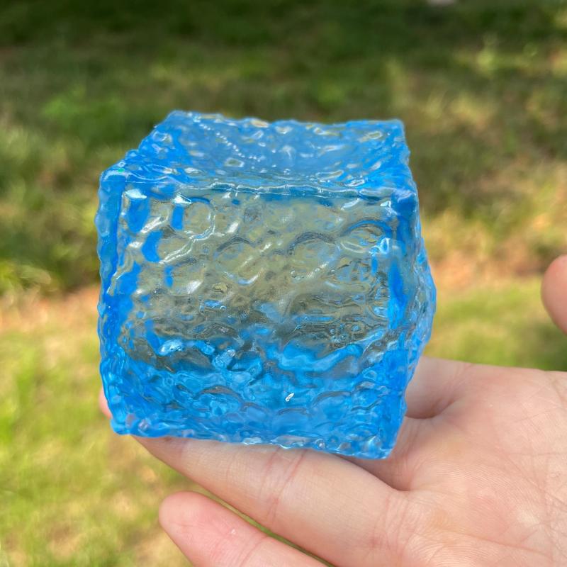Squishy Cubic Ice Skin Maltose Fidget Toy Shiny Square Stress Relief Squeeze Toy Soft Slow Rebound Toy for Friend Festival Gifts