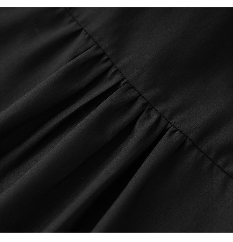 Commuting Coolness Lantern Sleeve Beaded Ribbon Women's Loose Top, Autumn/Winter Style