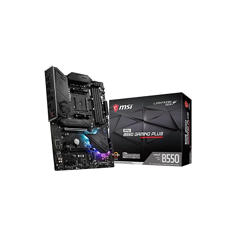 MSI MPG B550 GAMING PLUS/A ATX Motherboard [AMD B550 Chipset] for Ryzen 5000 Series Processors MB5873