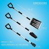 Snow Shovel Kit 3 In 1 Foldable Car Snow Shovel Set Portable Emergency Snow Remover Tools for Car