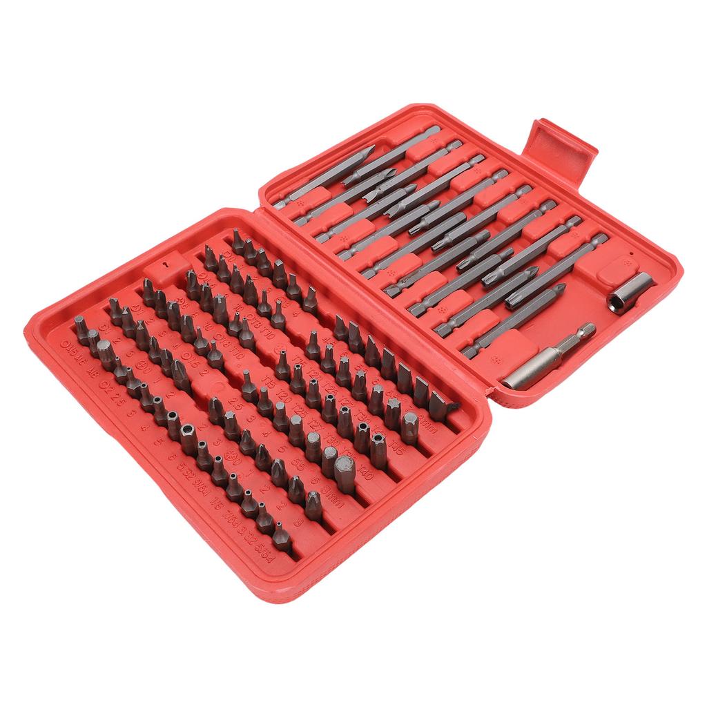 98Pcs Crossing Slot Star Screwdriver Bit Set CRV Steel Multifunctional Screw Driver Bit for Home Repairs Maintenance