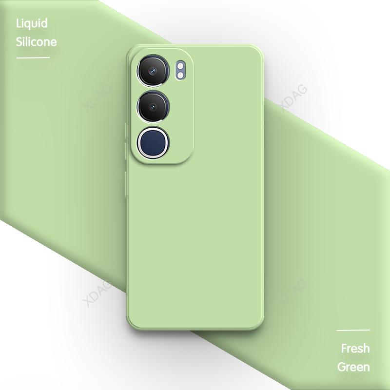 Basic Silicone Case Cover for VIVO Y19S 6.68" V2419 Funda Internal Flocking Original Lens Protection Soft Phone Back Shell Coque