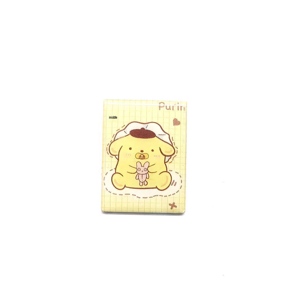 Sanrio Hello Kitty & Cinnamoroll Metal Brooch: Fashionable UV Print Badge for Clothes & Bags.