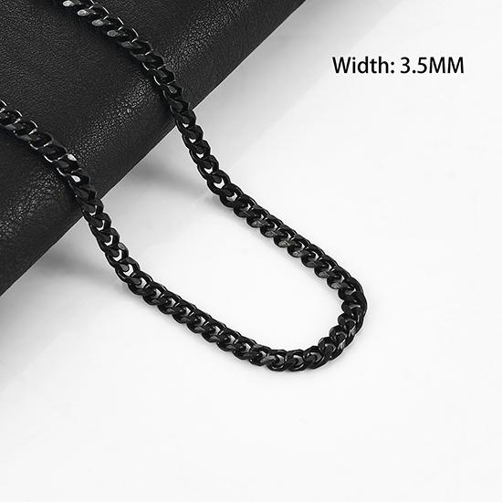 Klobige Edelstahlkette für Herren Gliederkette Panzerkette Miami Cuban Kette Damen Choker Punk Rock Junge Metall Hals Schmuck Accessoire Geschenk