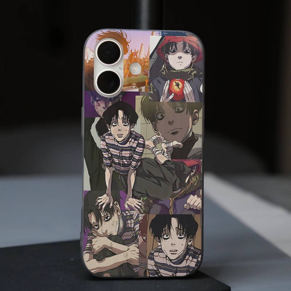Anime Killing Stalking Phone Case For IPhone 17 16 15 14 13 12 11 Pro Max Plus Corrugated Bumper Back Cover Shell