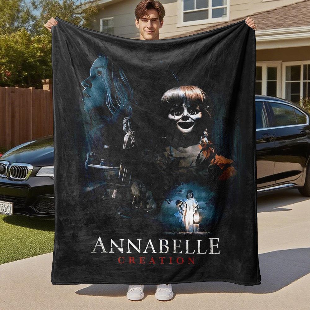 1PC Annabelle Creation Outdoor Flannel Blanket Soft Plush Decor for Picnics, camping,Bedroom, Playroom, Office1219A