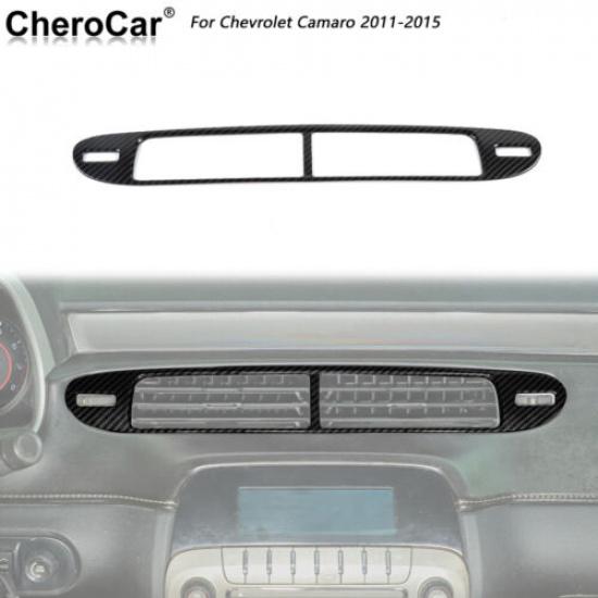 Air Vent Outlet Panel Trim Cover Frame Carbon Fiber For Chevrolet Camaro 11-15
