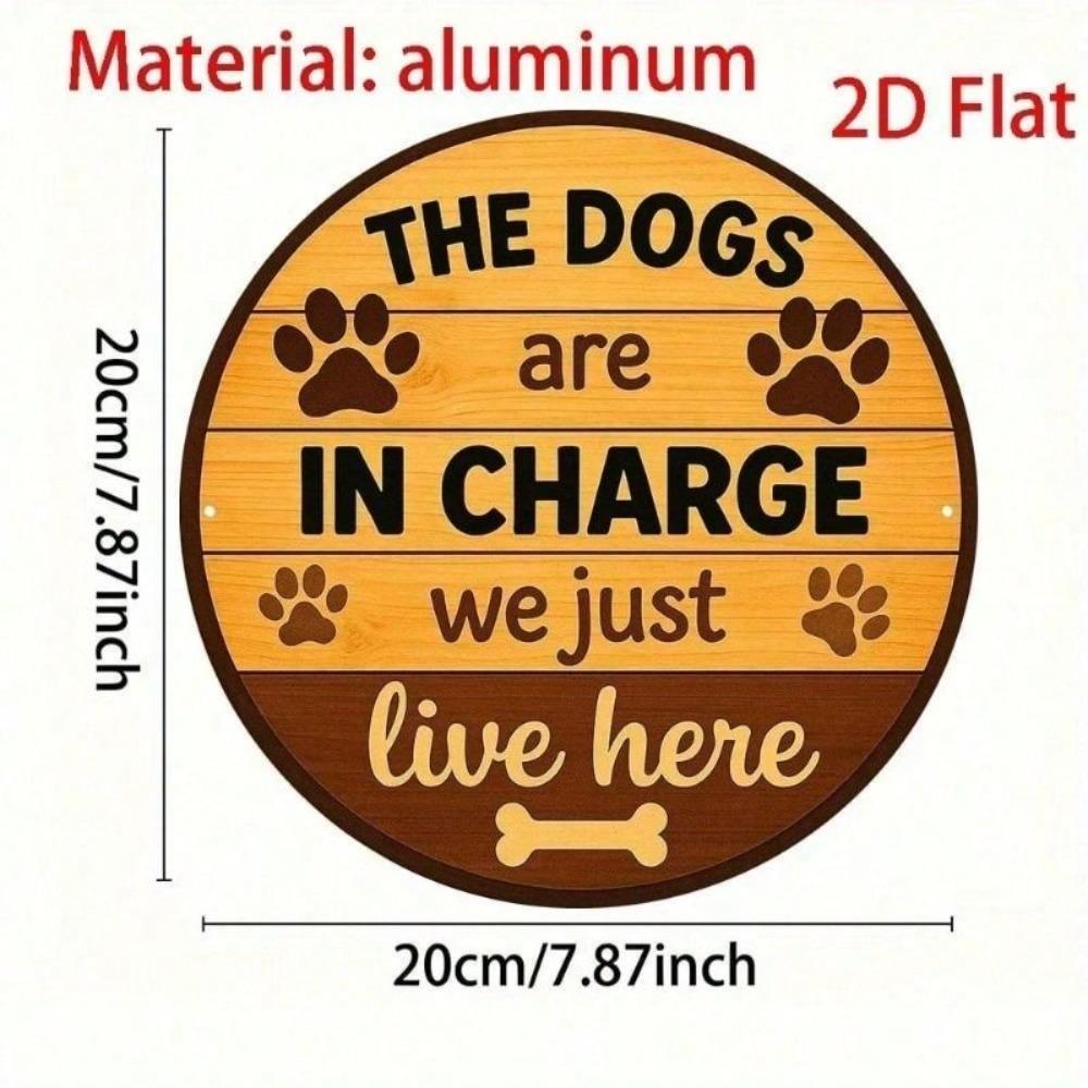 Vintage Dog Metal Wall Sign 8x8 Inch Bar Decor Tin Plaque
