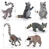 Handcrafted Raccoon Figurine: Miniature Mammal Model for Children's Science Education