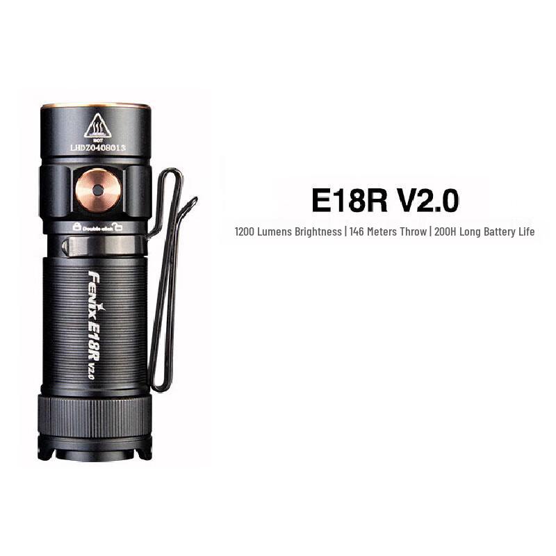 Fenix E18R V2.0 Compact 1200 Lumen EDC Flashlight