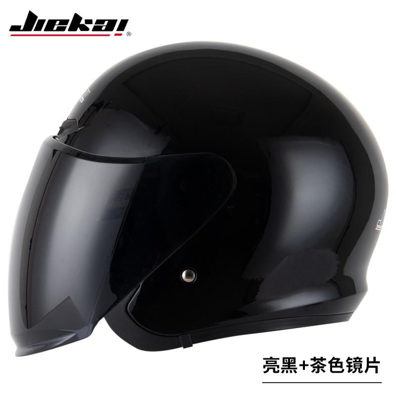 Open Face Motorcycle Helmet Adults ABS Safety With Single Visor Scooter Electric Bike Riding