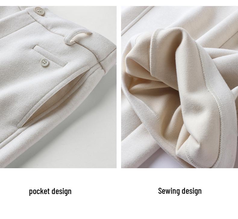 Women's High-Waist Wide-Leg Pants - Solid Color, Slimming & Casual, 2026 Early Spring Collection