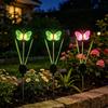 Solar Powered Butterfly LED Stake Lights Multicolor Waterproof Outdoor Garden Lawn Pathway Lights for Yard Patio Decor