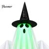 Dynamische schwebende Geister-Elektro-Halloween-Dekoration mit Sprach-/Fernbedienung, Interaktive gruselige leuchtende Geisterhaus-Partyartikel Geist, Leuchtend