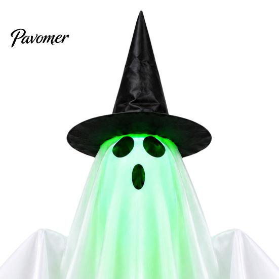 Dynamische schwebende Geister-Elektro-Halloween-Dekoration mit Sprach-/Fernbedienung, Interaktive gruselige leuchtende Geisterhaus-Partyartikel Geist, Leuchtend