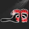 Halbfinger Boxhandschuhe Trainingshandschuhe Tragbare PU Kickboxen Schutzhandschuhe Reißfest Atmungsaktiv für Sportzubehör