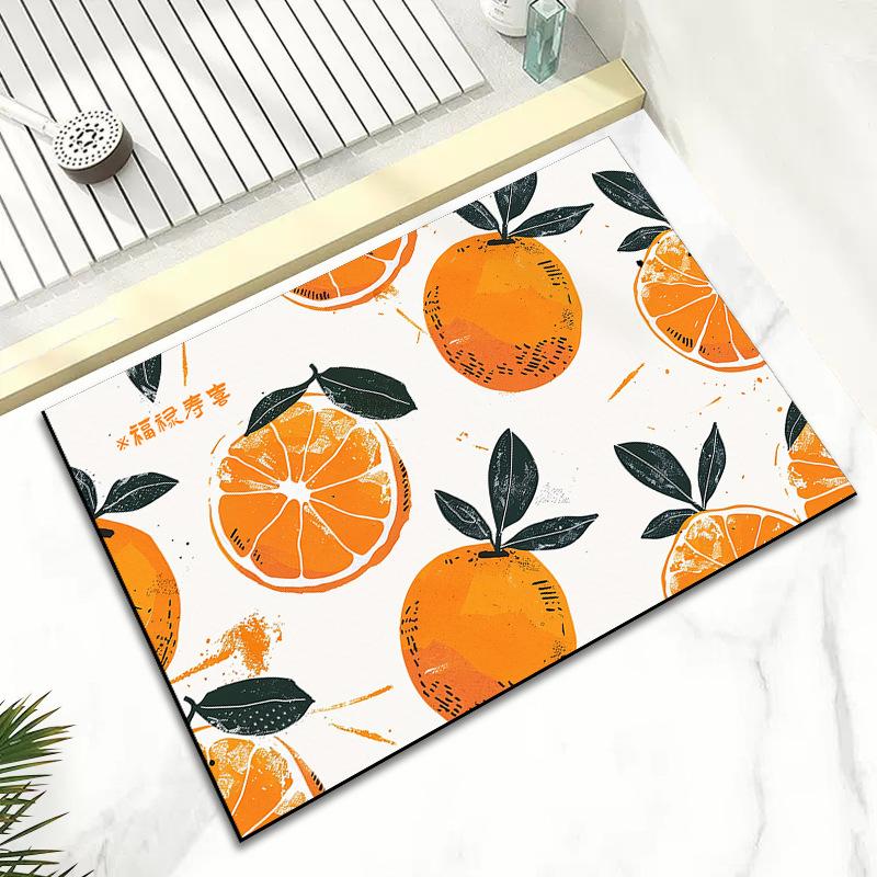 Household Diatom Mud Absorbent Non-slip Quick Dry Mat Bathroom Door Mat Cartoon Cute Funny Mat