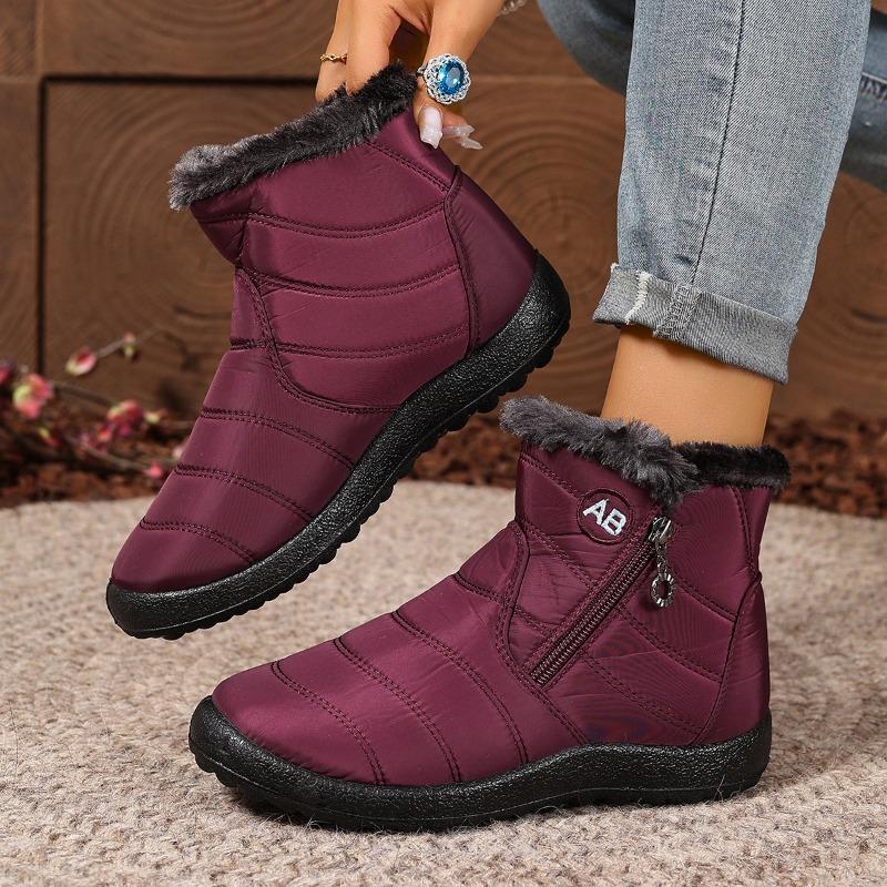 New Women's Boots: Thick-soled, Lightweight, Fleece Waterproof Women's Shoes, High-top Snow Boots