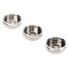 3Pcs Trumpet Valve Cap Metal Silver Screw Piston for Trumpet Replacement Musical Instrument Accessories Trumpet Bottom