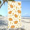Newest Beach Towel Various Cute Capybara Daily Life Cartoon All Over Print Microfiber Beach Towel Kids Bath Towel