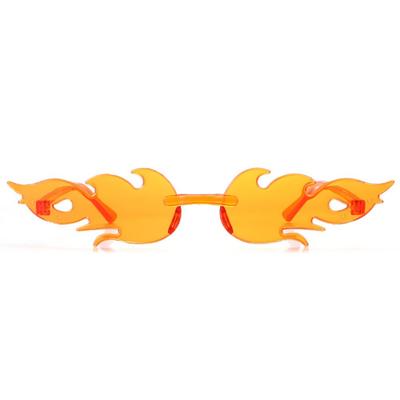 Streetwear Eyewear Party Cosplay Sun Glasses Flame Shaped Sunglasses for Women Flame Sunglasses