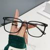 Tr Anti-Blue Glasses, Men'S And Women'S Flat Glasses, Plain Face, Small Face, Can Be Matched With Myopia 7267 Square Glasses
