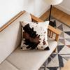 Double-sided Cow Print Plush Pillow Cover, Artistic , Ultra-soft Printed Sofa Decorative Cushion Cover.