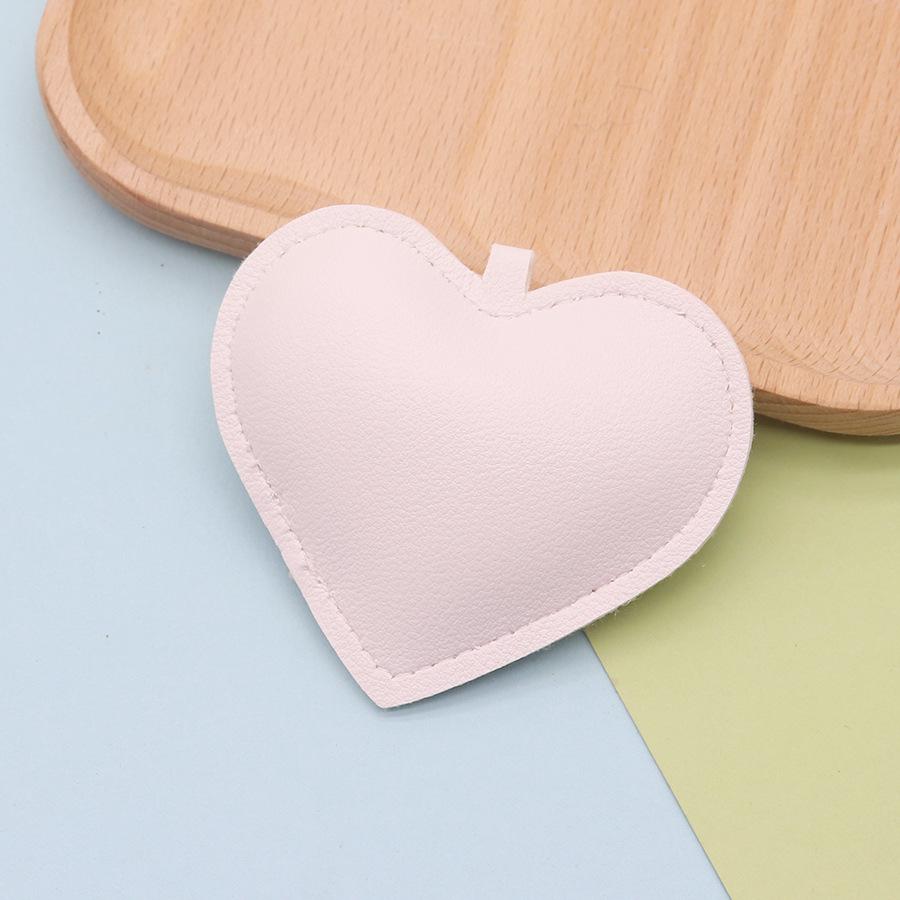 Heart-Shaped PU Leather Keychain - Stylish Accessory for Women's Bags and Car Interior Decor