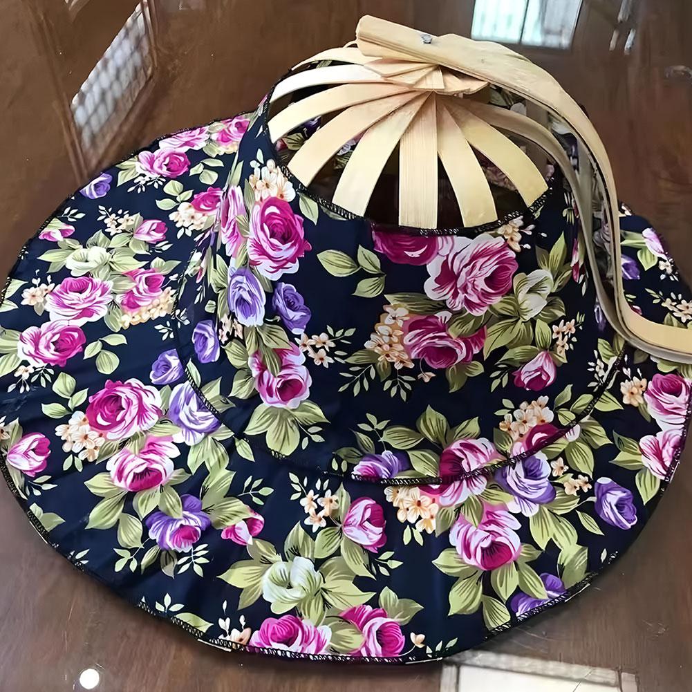 Nieuwe Zomer Buiten Sporten Strand Zonbescherming Mode Bamboe Ventilator Hoed Opvouwbare Bamboe Multifunctionele Toerisme Ventilator Hoed Decoratie