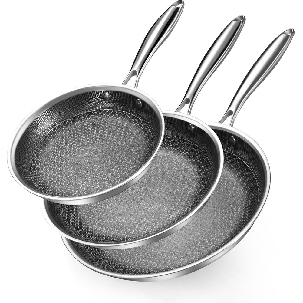 1 Stück Nicht gehammerte Pfanne 22, 26, 30CM Für alle Herde Für Kochanwendungen auf verschiedenen Herden Kratzfest, Gleichmäßige Erwärmung Kochgeschirr