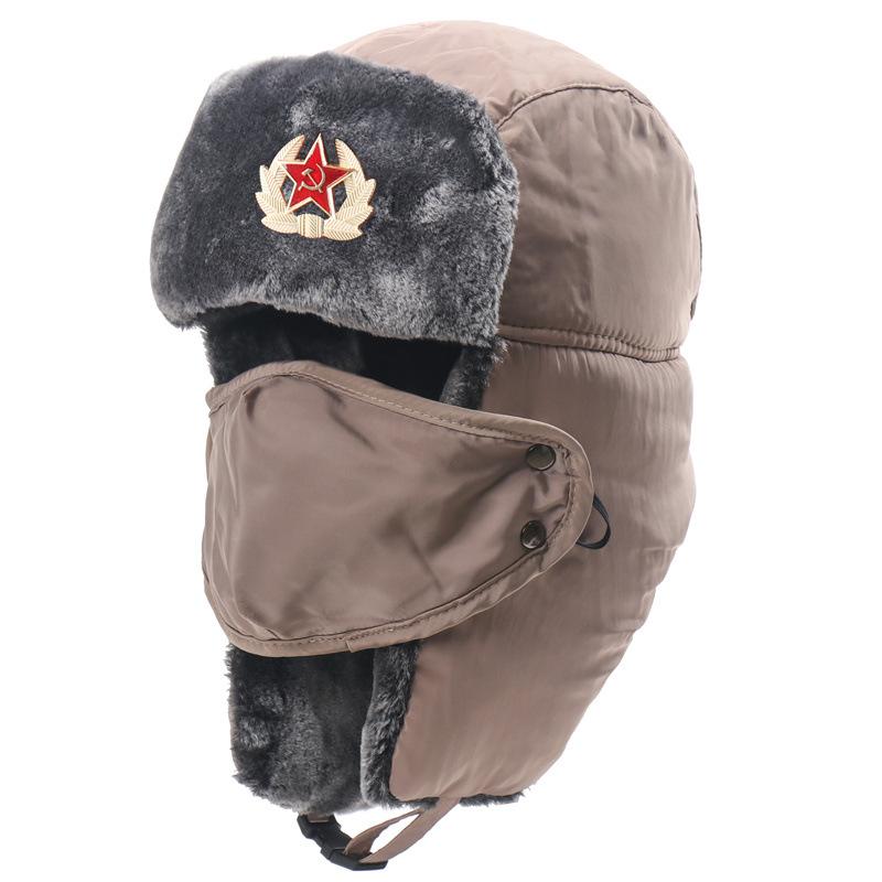 

Ветрозащитные и водонепроницаемые мужские и женские уличные шапки Утепленные ушанки Русские термошапки One size