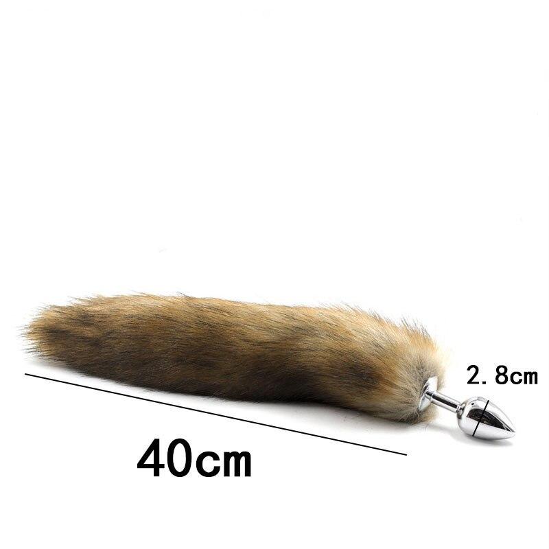 Sexy Mask Fox Tail Metal Anal Plug BDSM Sex Bondage Adult Sex Toys for Women Nylon Plush Sex Handcuffs Whip