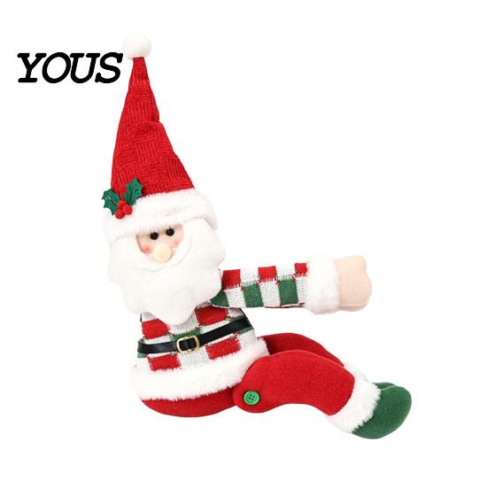 Seasonal Window Treatments Christmas Curtain Tiebacks, Santa Snowman Reindeer Fasteners, Buckles Festive Decor for Home, Holiday Party