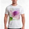 Bubbly Rose Tshirt Summer Casual Cotton Tee Oversized Streetwear Tops Vintage Graphic Print Loose Fit Short Sleeve