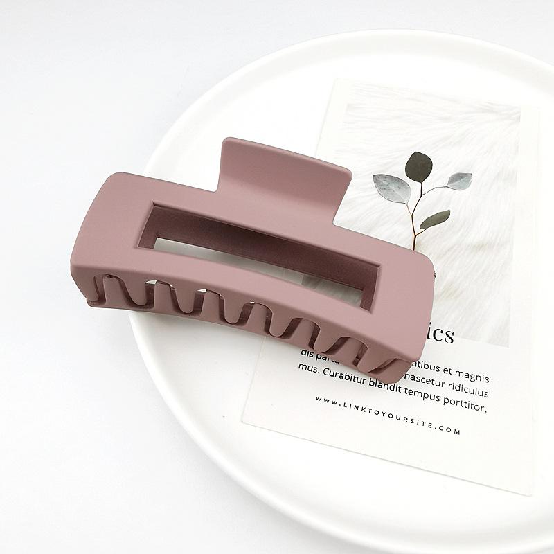 Matte Square Retro Acrylic Hair Claw Clip for Women