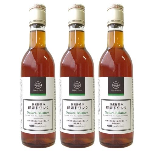 Additive-free, Domestically Grown Vegetable Enzyme Drink, Nature Balance Plain, 360ml, 3-bottle Set / Beauty Farms
