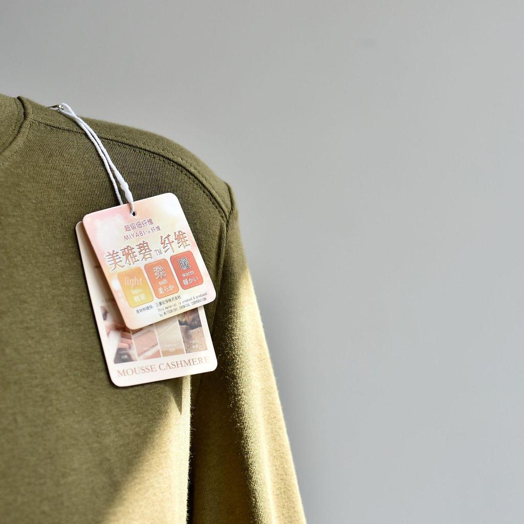 **Dámský zimní svetr Meiyabi s polovičním rolákem, francouzský úplet**