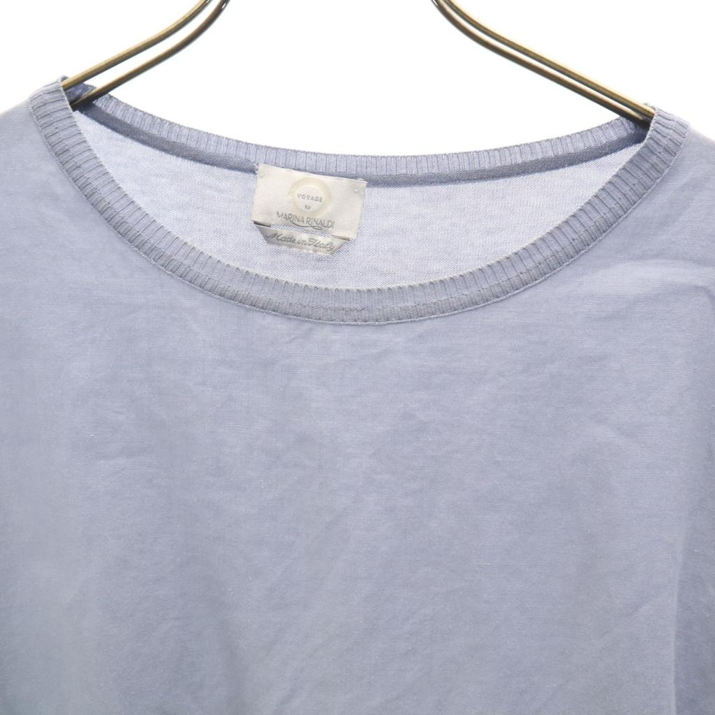 VOYAGE by MARINA RINALDI Made in Italy Linen Short sleeve switching Cut S Women Used