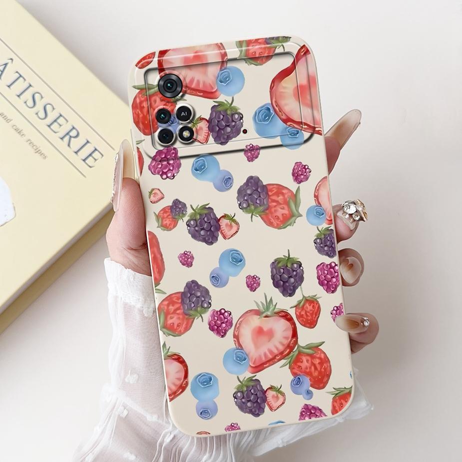 For Xiaomi Poco M4 Pro 4G Case Cute Rabbit Cartoon Cover Shockproof Phone Cases For Xiaomi Poco X4 Pro PocoM4 Pro 5G Soft Fundas