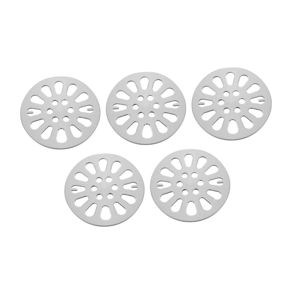 5 Pieces Floor Drain Cover Shower Drainer Cover for Bathroom Basement Toilet